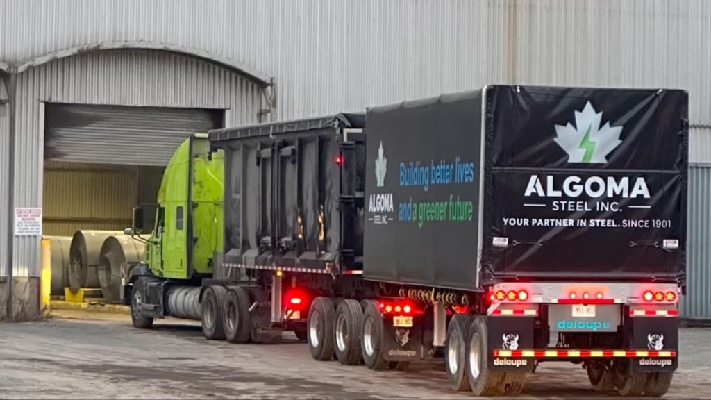 Algoma Steel transport truckl